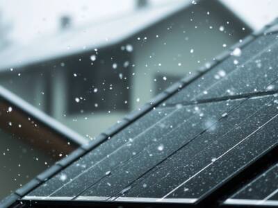Solarpanelssnow