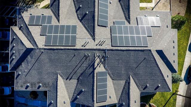 Solar panels installation